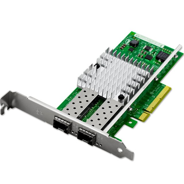 Intel® 82599ES PCIe 2.0 Dual Port SFP+ 10GbE Ethernet Converged Network Adapter (X520-DA2 Equivalent NIC)