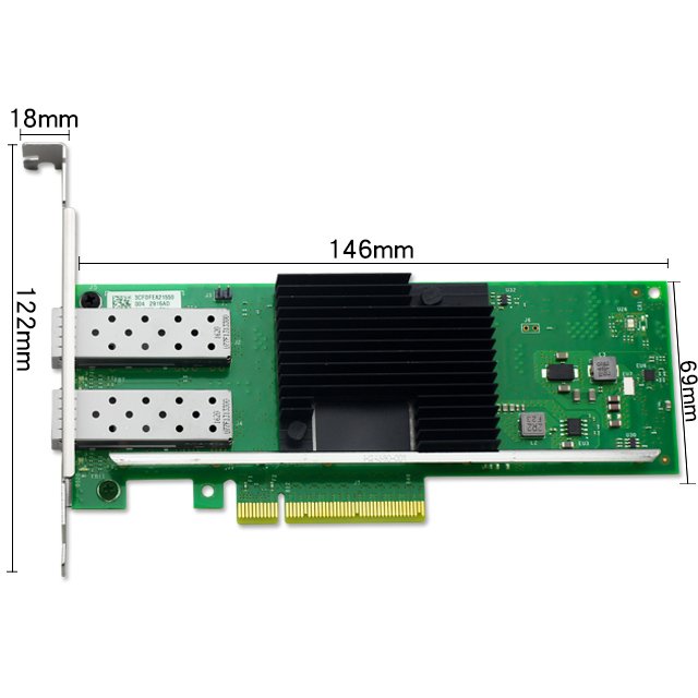 Myricom dual port 10 GbE SFP+ PCI E x8 10G PCIE2 8C2 2S Myricom dual port 10 GbE SFP+ PCI E x8 10G PCIE2 8C2 2S
